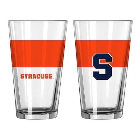 Logo Brands Syracuse 16oz Colorblock Pint Glass 214-G16P-11